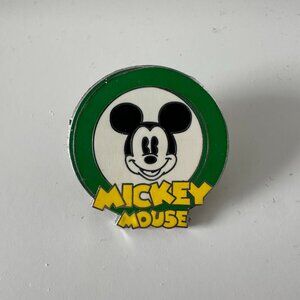 NEW 2014 Vintage Disney World Mickey Mouse Green Circle Expressions Trading Pin